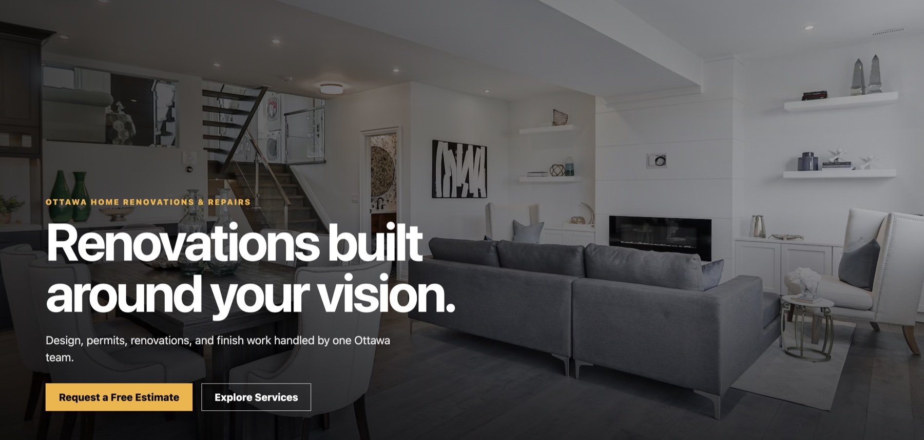 Titan Construction Services website